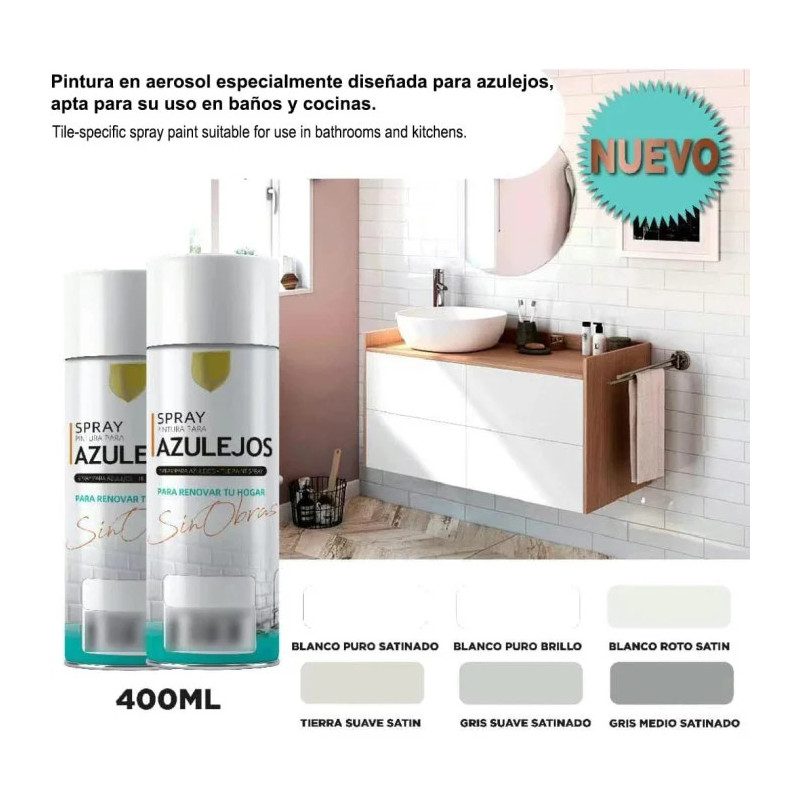 Pintura Spray para Azulejo 400ml