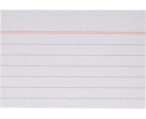 Loan Número 3 -10x15cm Fichas rayadas, 100 unidades