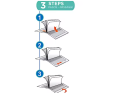Bismark Pack de 4+1 Forralibros Ajustable 28x55cm - Ideal para Uso Escolar - Transparente