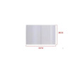 Forro de Libros 30x55 cm Autoadhesivo y Ajustable Transparente Adhesivo en los dos Extremo - Pack de 5 Unidades