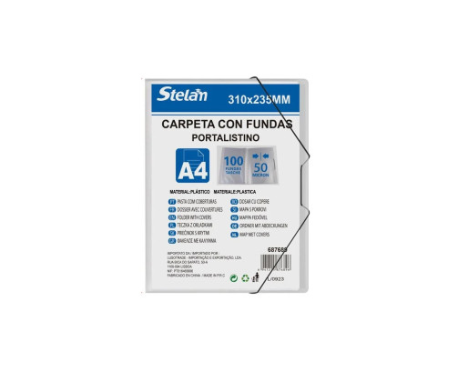Carpeta Clasificadora 100 Fundas con Portada Personalizable A4