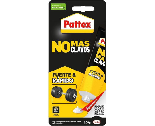 Pattex No Más Clavos 100G  Original, adhesivo de montaje resistente