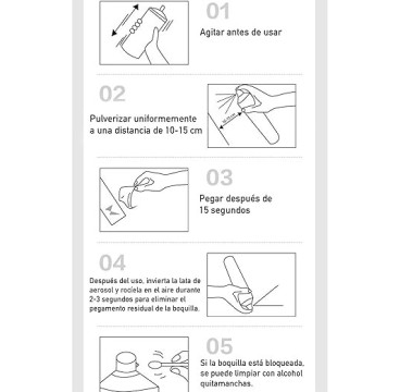 Spray Adhesivo Pegamento en Spray Multiusos Permanente al Secarse Resistente a la Humedad - 200ml-400ml