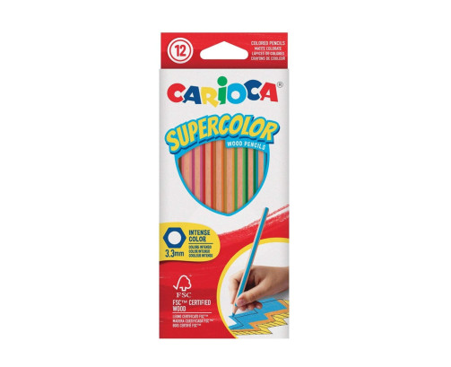 Lápices de Color CARIOCA Supercolor Blister C/12