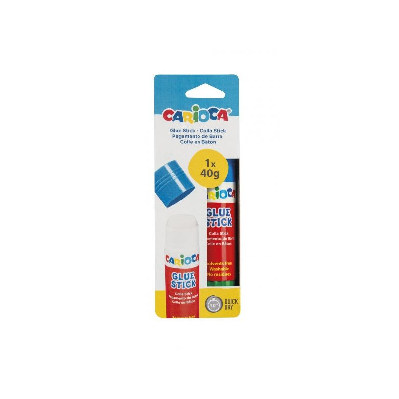 Carioca Pegamento Barra 40gr - Ideal para Casa-Colegio y Oficina