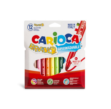 Rotuladores bravo blister carton 12 uds