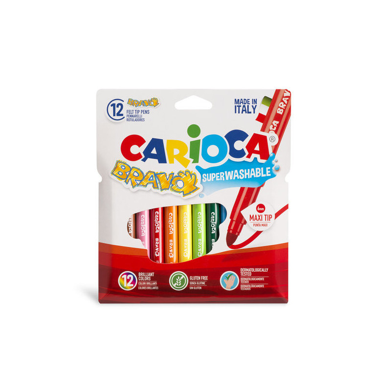 Rotuladores bravo blister carton 12 uds
