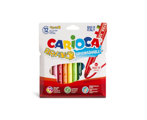 Rotuladores bravo blister carton 12 uds