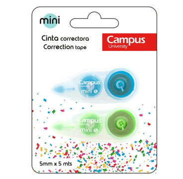 Corrector Campus Mini 5X5M Blister 2 Unid