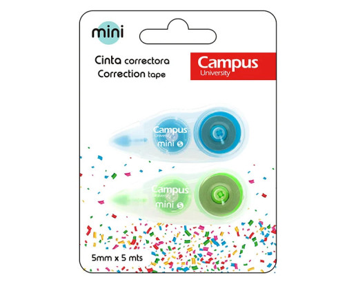 Corrector Campus Mini 5X5M Blister 2 Unid