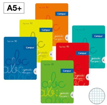 campus libreta a5+ pauta via 3mm grapada 48h 90gr
