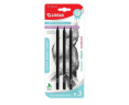 Lapices Carboncillo - 3 piezas - Carbón Negro con diferentes grados de dureza