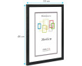 Marco de Foto 30x45cm Color  (Haya)(Blanco)(Negro)( Cerezo)(Wengué)(Plateado) MOD-254 Hecho de Madera, Ancho de moldura 2cm