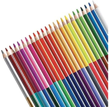 Colores Lápices de Colores Bicolor | Cuerpo triangular | Alta resistencia a la rotura|12 uds