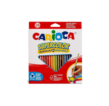 Carioca Supercolor Triang. 24 unidades