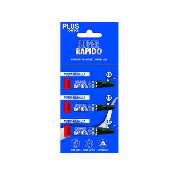Pegamento Súper Rápido Plus Office 1Gx3Ud