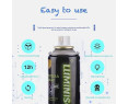 Pintura Spray Brilla en la Oscuridad Tinta Luminiscente Multisuperficie Azul -Verde 200ml