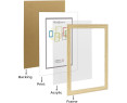 Marco de Foto 30x45cm Color  (Haya)(Blanco)(Negro)( Cerezo)(Wengué)(Plateado) MOD-254 Hecho de Madera, Ancho de moldura 2cm