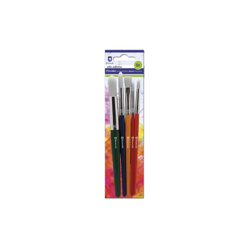 Bismark Pinceles madera 5 piezas