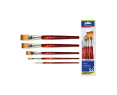 Set 5 Pinceles de Madera Cortos Acrilicos, Acuarelas y Tempera , N2,5,10,15,20 Plano