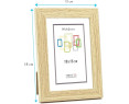 Marco de Fotos 9x13 - 50x70cm MOD-254 Hecho de Madera, Ancho de moldura 2cm Color HAYA ( Pack 1 uds )