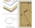 Marco de Fotos 9x13 - 50x70cm MOD-254 Hecho de Madera, Ancho de moldura 2cm Color HAYA ( Pack 1 uds )