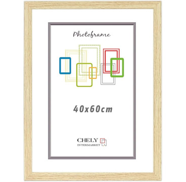 Marco de Fotos 9x13 - 50x70cm MOD-254 Hecho de Madera, Ancho de moldura 2cm Color HAYA ( Pack 1 uds )