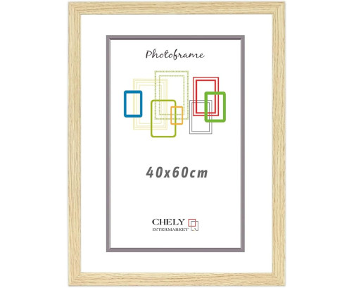 Marco de Fotos 9x13 - 50x70cm MOD-254 Hecho de Madera, Ancho de moldura 2cm Color HAYA ( Pack 1 uds )