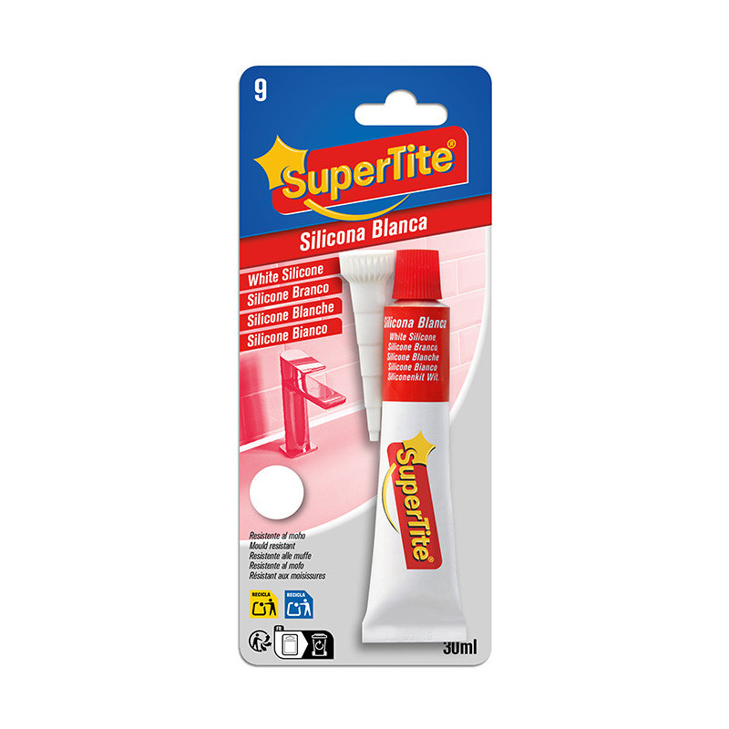 Pegamentos SuperTite Silicona Blanco 30ML