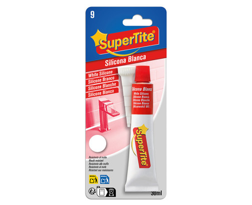Pegamentos SuperTite Silicona Blanco 30ML
