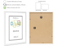 Marco de Foto 30x45cm Color  (Haya)(Blanco)(Negro)( Cerezo)(Wengué)(Plateado) MOD-254 Hecho de Madera, Ancho de moldura 2cm