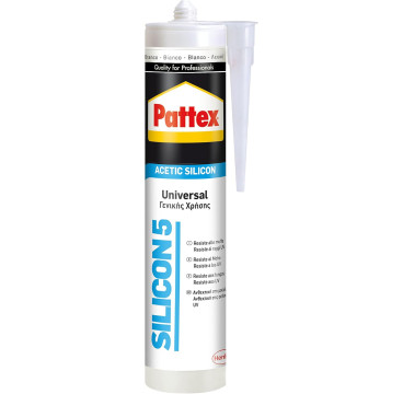 Silicona multiusos Pattex 5 blanca 280 ml.