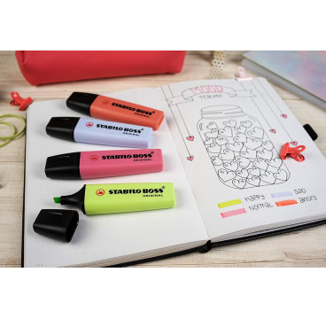 STABILO Rotulador boss fluorescente 70/150 pastel rosa cerezo en flor