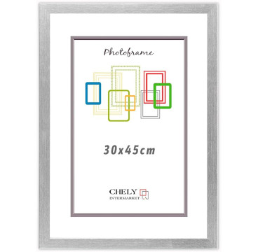 Marco de Foto 30x45cm Color  (Haya)(Blanco)(Negro)( Cerezo)(Wengué)(Plateado) MOD-254 Hecho de Madera, Ancho de moldura 2cm