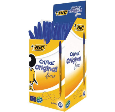 BIC 759993 - Bolígrafo, punto fino, color azul ( PACK DE 1 )