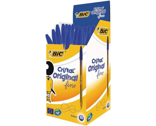 BIC 759993 - Bolígrafo, punto fino, color azul ( PACK DE 1 )