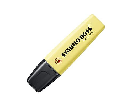 Marcador STABILO BOSS ORIGINAL pastel - 1 inidad color amarillo cremoso 70/144