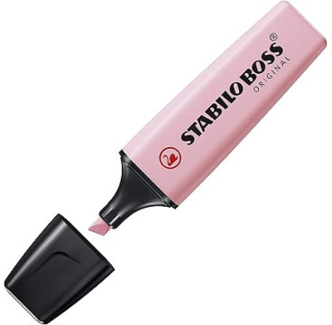 Marcador STABILO BOSS ORIGINAL - 1 unidad pastel color rubor rosa 70/129