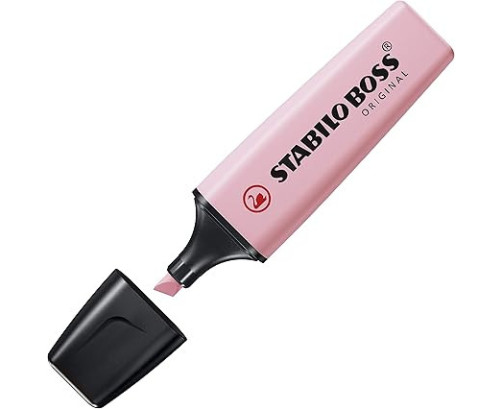 Marcador STABILO BOSS ORIGINAL - 1 unidad pastel color rubor rosa 70/129