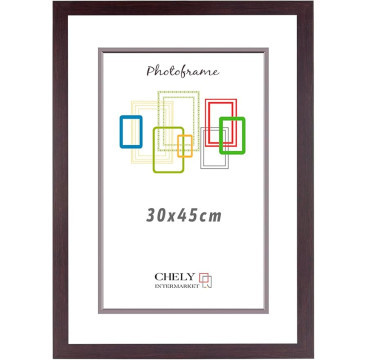 Marco de Foto 30x45cm Color  (Haya)(Blanco)(Negro)( Cerezo)(Wengué)(Plateado) MOD-254 Hecho de Madera, Ancho de moldura 2cm