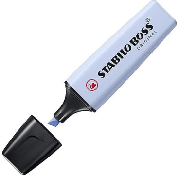 Rotulador stabilo boss fluorescente 70 pastel azul nublado 70/111