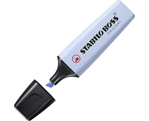 Rotulador stabilo boss fluorescente 70 pastel azul nublado 70/111