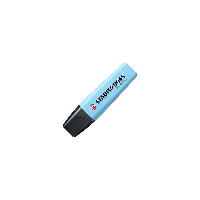 Rotulador stabilo boss fluorescente  pastel, Azul Cielo 70/112