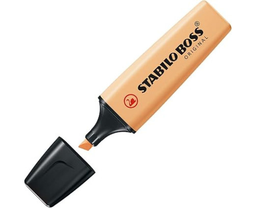 Rotulador stabilo boss fluorescente 70 pastel,Color Naranja Papaya, 70/125