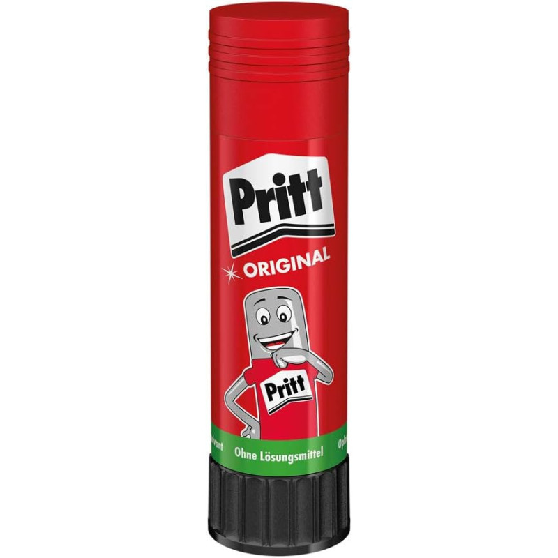 Pritt Stick, pegamento en barra, barra adhesiva, pegamento infantil seguro para niños, 1 x 43 g