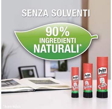 Pritt Stick, pegamento en barra, barra adhesiva, pegamento infantil seguro para niños, 1 x 43 g