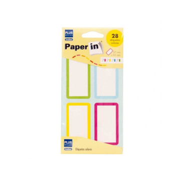 Etiquetas Autoadhesivas Libros Colores 37x65 Paper In (28ud)