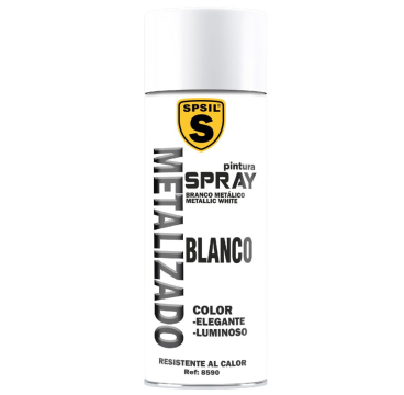 Pintura Spray Multicolor Profesional 400ml Adecuado Metal Madera y Plástico - Color  Metalizada (Paquete de 1)