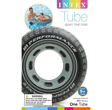 Intex 59252NP - Rueda Hinchable neumático diámetro 91 cm, Multicolor, S