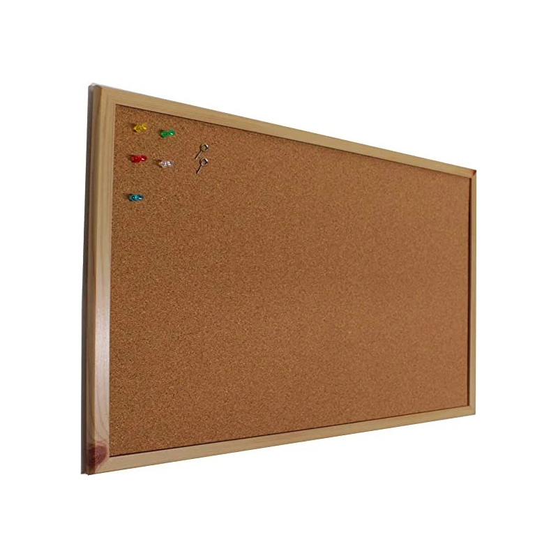 Pizarra corcho pared 40x30 - 90x60cm Tablero ideal para tablon de anuncios, fotos y notas